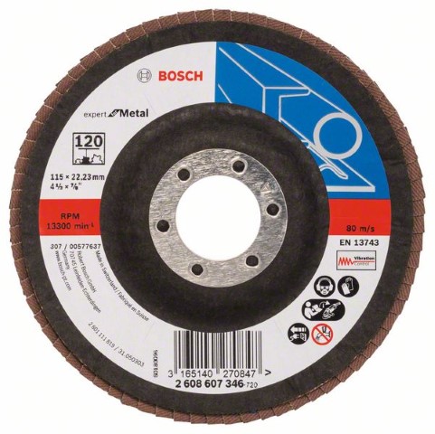 BOSCH FLAP DISC 115 MM X 22.2 MM 